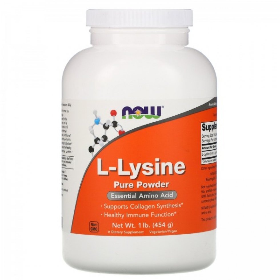 

Now Foods L-Lysine Pure Powder Лизин 454 г