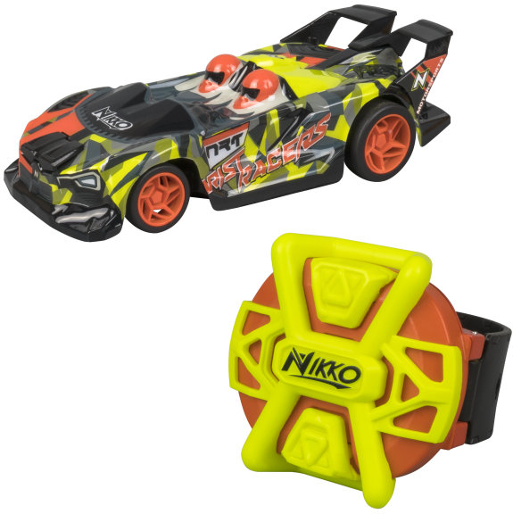 Акція на Машинка на радиоуправлении Nikko Wrist Racers Neon Camo зеленая (10292) від Stylus