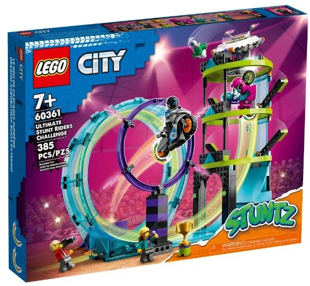 Акція на Конструктор Lego City Stuntz Неймовірне завдання для каскадерів 385 деталей (60361) від Y.UA