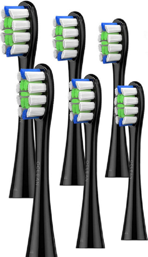 Акція на Насадка для щетки Oclean P1C5 B06 Professional Clean Brush Head Black (6 шт) (6970810553864) від Stylus