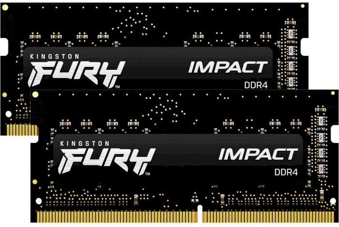 Акція на Kingston Fury 32 Gb (2x16GB) SO-DIMM DDR4 3200 MHz Impact (KF432S20IBK2/32) від Stylus