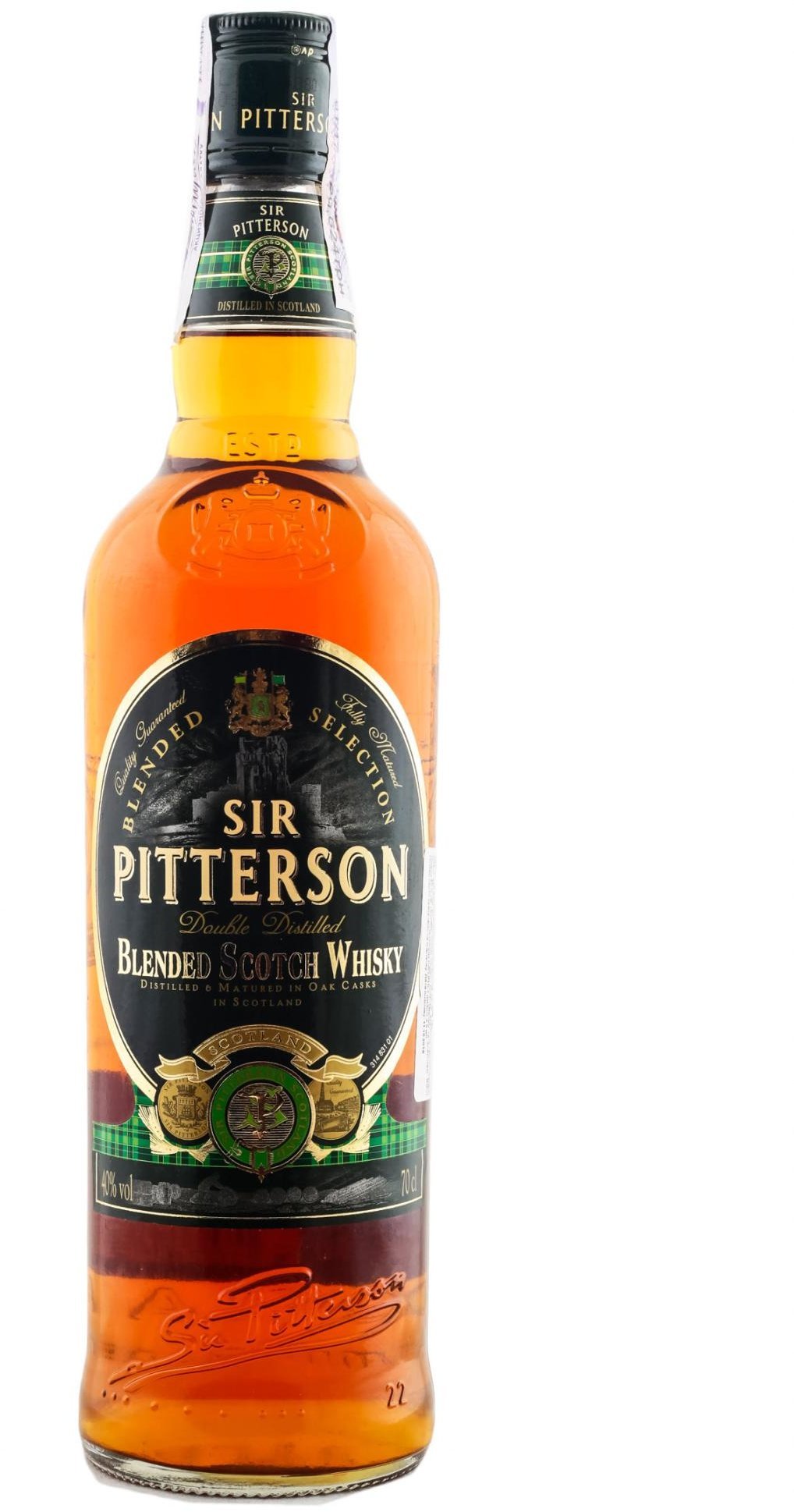 

Віскі Sir Pitterson Premium Blended Scotch Whisky 40% 0.7 л (FSH_3107872005342)