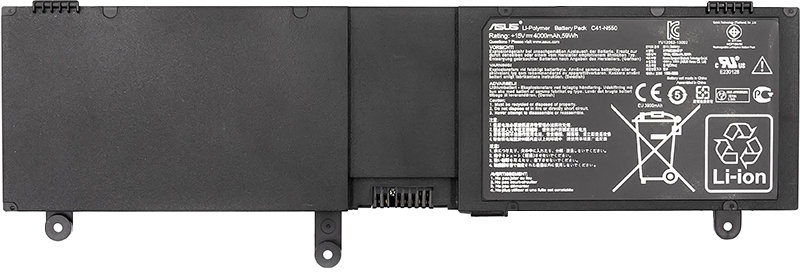 

PowerPlant Asus N550 Series (C41-N550) 15V 53Wh (NB430680)