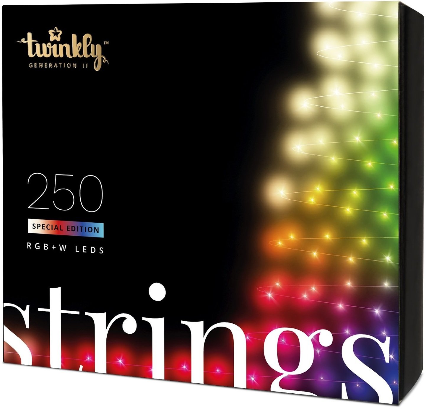 Акція на Smart Led Гирлянда Twinkly Strings Rgbw 250_ BT+WiFi_ Gen II_ IP44_ кабель прозрачный від Stylus