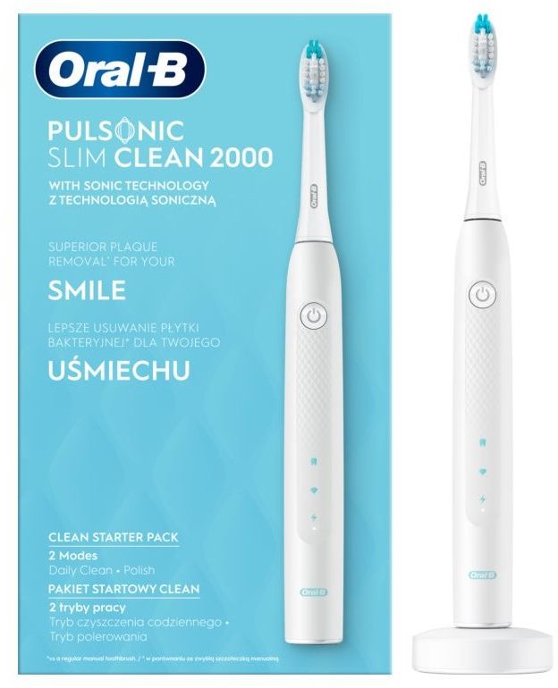 Акція на Braun Oral-B Pulsonic Slim Clean 2000 White від Stylus