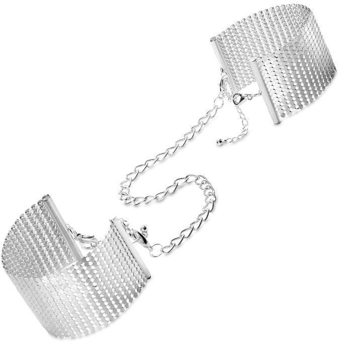 

Наручники Bijoux Indiscrets Desir Metallique Handcuffs - Silver, металеві, стильні браслети