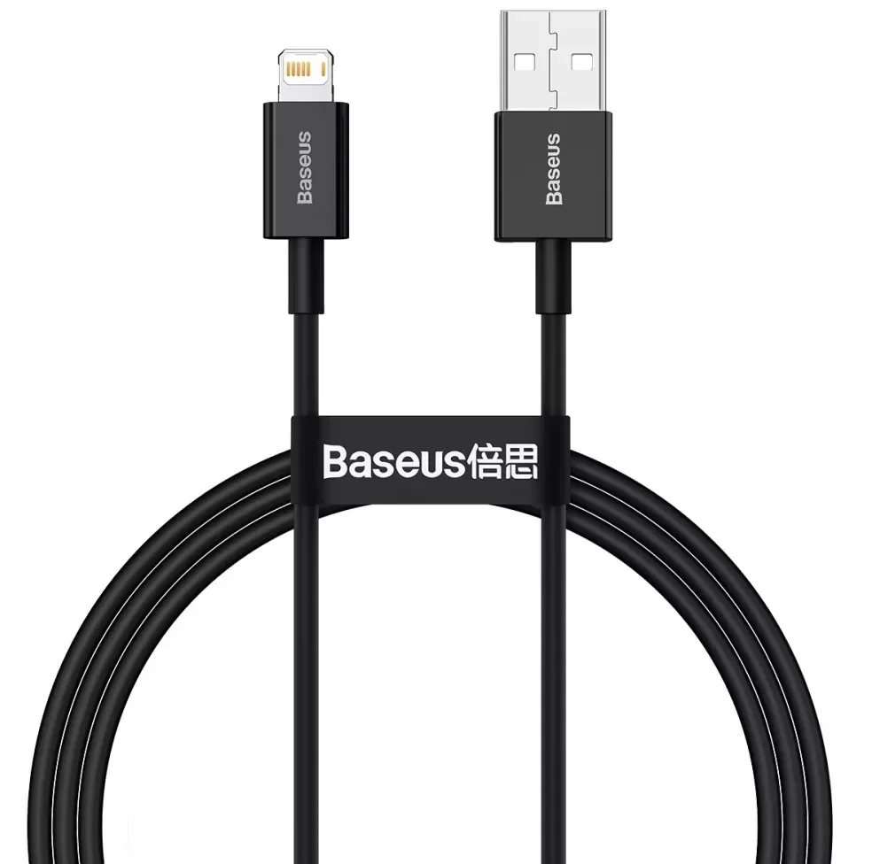 

Baseus Usb Cable to Lightning Superior Fast Charging 1m Black (CALYS-A01)