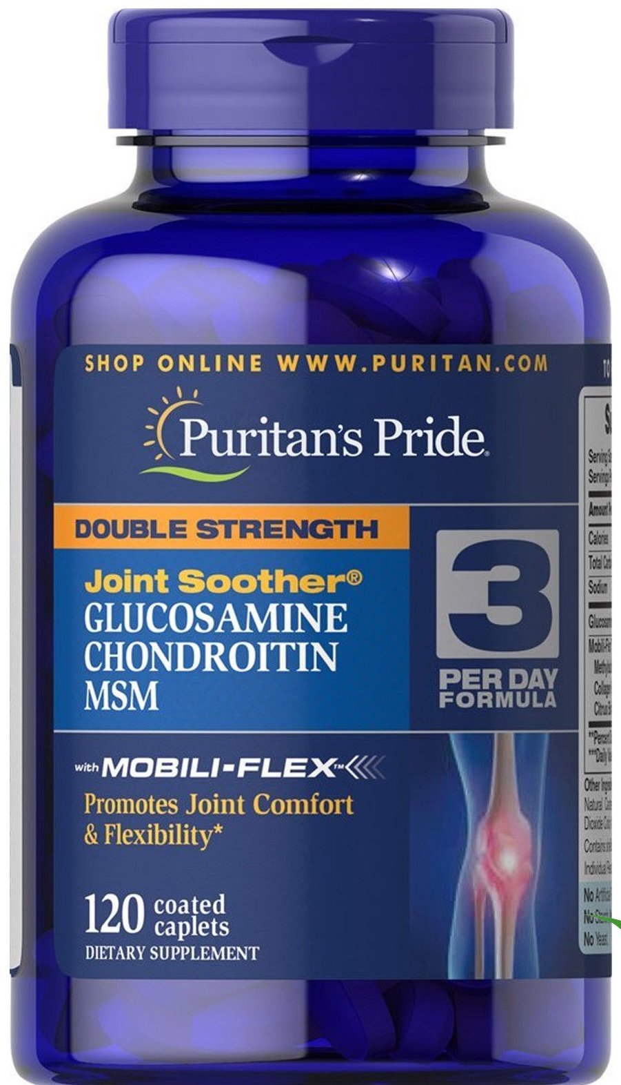 Акція на Puritan's Pride Double Strength Glucosamine, Chondroitin & Msm 120 caps від Stylus