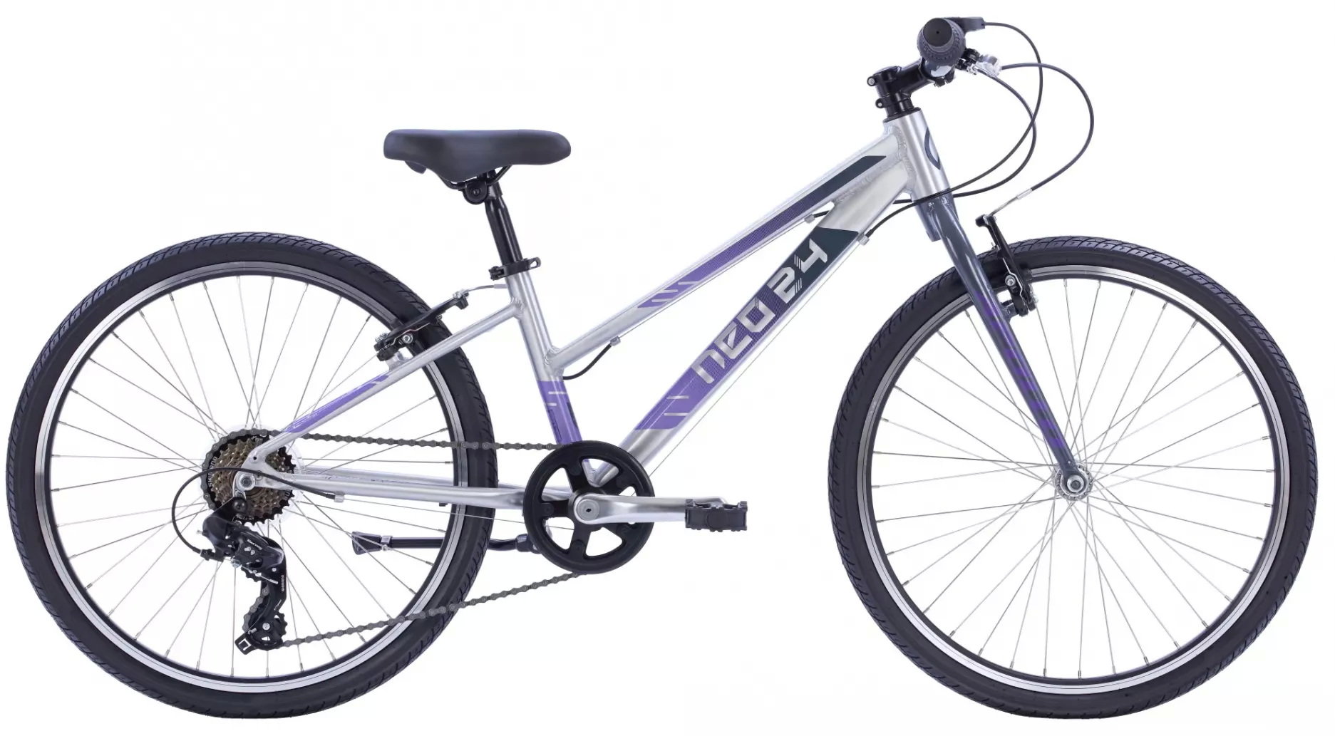 

Велосипед 24" Apollo Neo 7s girls Brushed Alloy / Charcoal / Lavender Fade