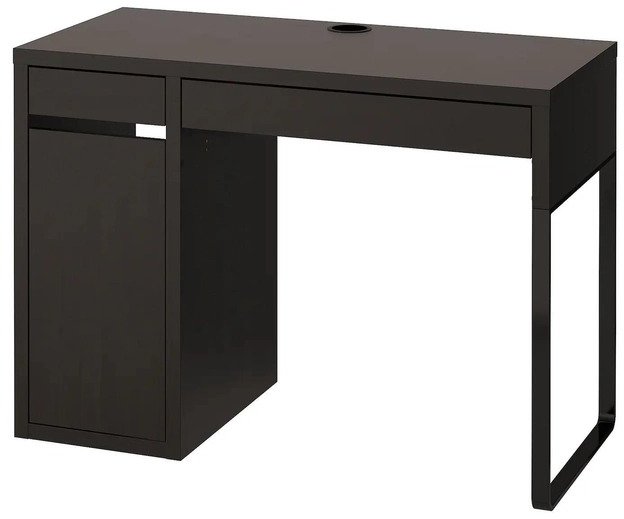 Акція на Письменный стол ІКЕА Micke 105х50 см Черно-коричневый (10244743) від Stylus