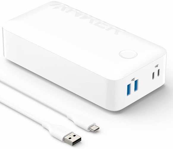 Акція на Anker Power Bank 40000mAh 347 30W White (A1377) від Stylus