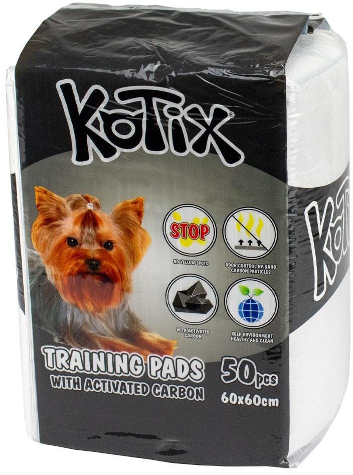 Акція на Пелюшки для собак Croci для собак Pet Training Pads Kotix Premium з активованим вугіллям 60x60 см 50 шт/уп (Kot-7907) від Y.UA