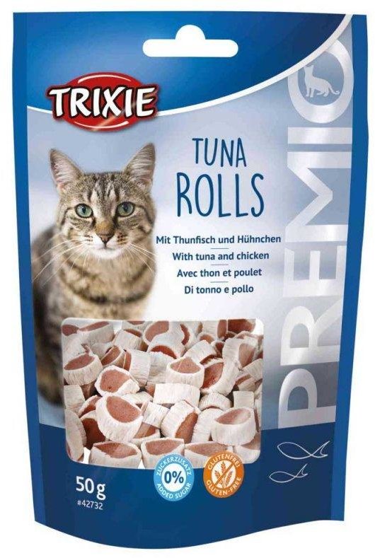 

Лакомство для кошек Trixie Premio Tuna Rolls с тунцом 50 г (4011905427324)