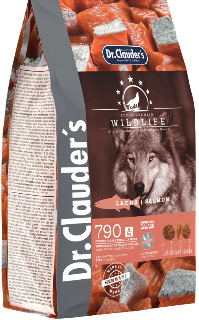 Акція на Сухой монопротеиновый корм для собак Dr. Clauder's Wildlife Salmon с высоким содержанием мяса лосось 350 г (34430035) від Stylus