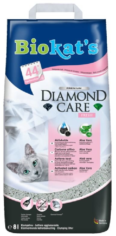Акція на Наполнитель для кошачьего туалета Biokats Diamond Care Fresh 8 л (4002064918426) від Stylus