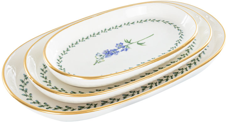 

Страва Alba ceramics Flower набір 3 шт. 17 см 25 см 30 см (769-037)