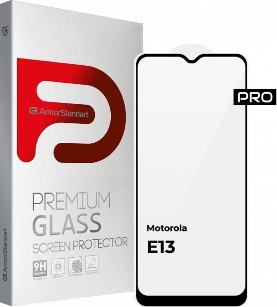 

ArmorStandart Tempered Glass Pro Black для Motorola E13 (ARM66133)