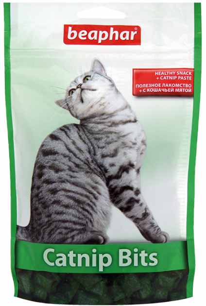 

Лакомство для кошек и котят Beaphar Catnip Bits с кошачьей мятой 150 г (13249)