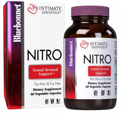 

Bluebonnet Nutrition Intimate Essenitals Nitro Поддержка сексуального возбуждения 60 вегетарианских капсул