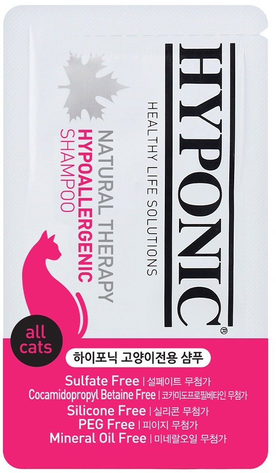 

Гіпоалергенний шампунь для кішок Hyponic Hypoallergenic Shampoo for all cats 10х10 мл (H2SH1AL0100HYKNN)