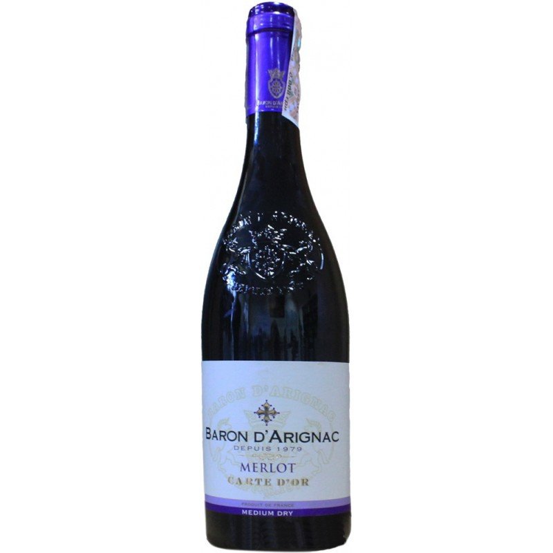 

Вино Baron d'Arignac Merlot (0,75 л) (BW27758)