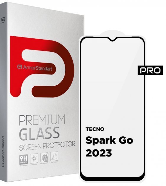 

ArmorStandart Tempered Glass Pro Black для Tecno Spark Go 2023 (BF7) (ARM67166)