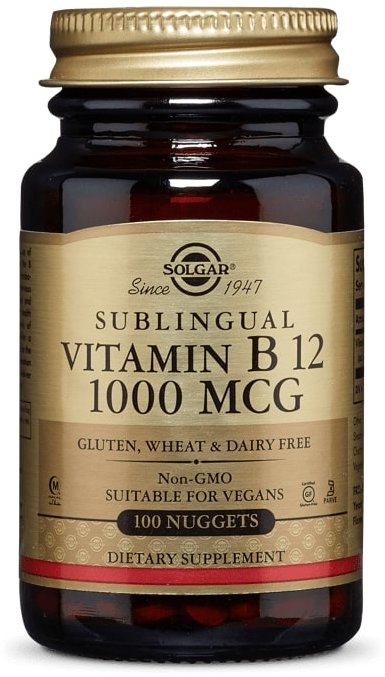 

Solgar Vitamin B12 Солгар Витамин В12 сублингвальный 1000 мкг, 100 таблеток