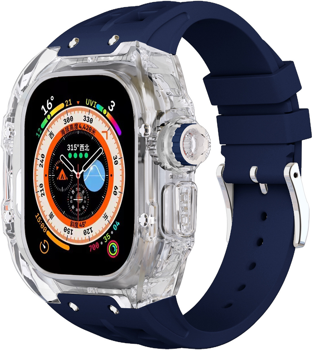 

Precision Pc And Fluorine Rubber Midnight Blue для Apple Watch Ultra 49mm