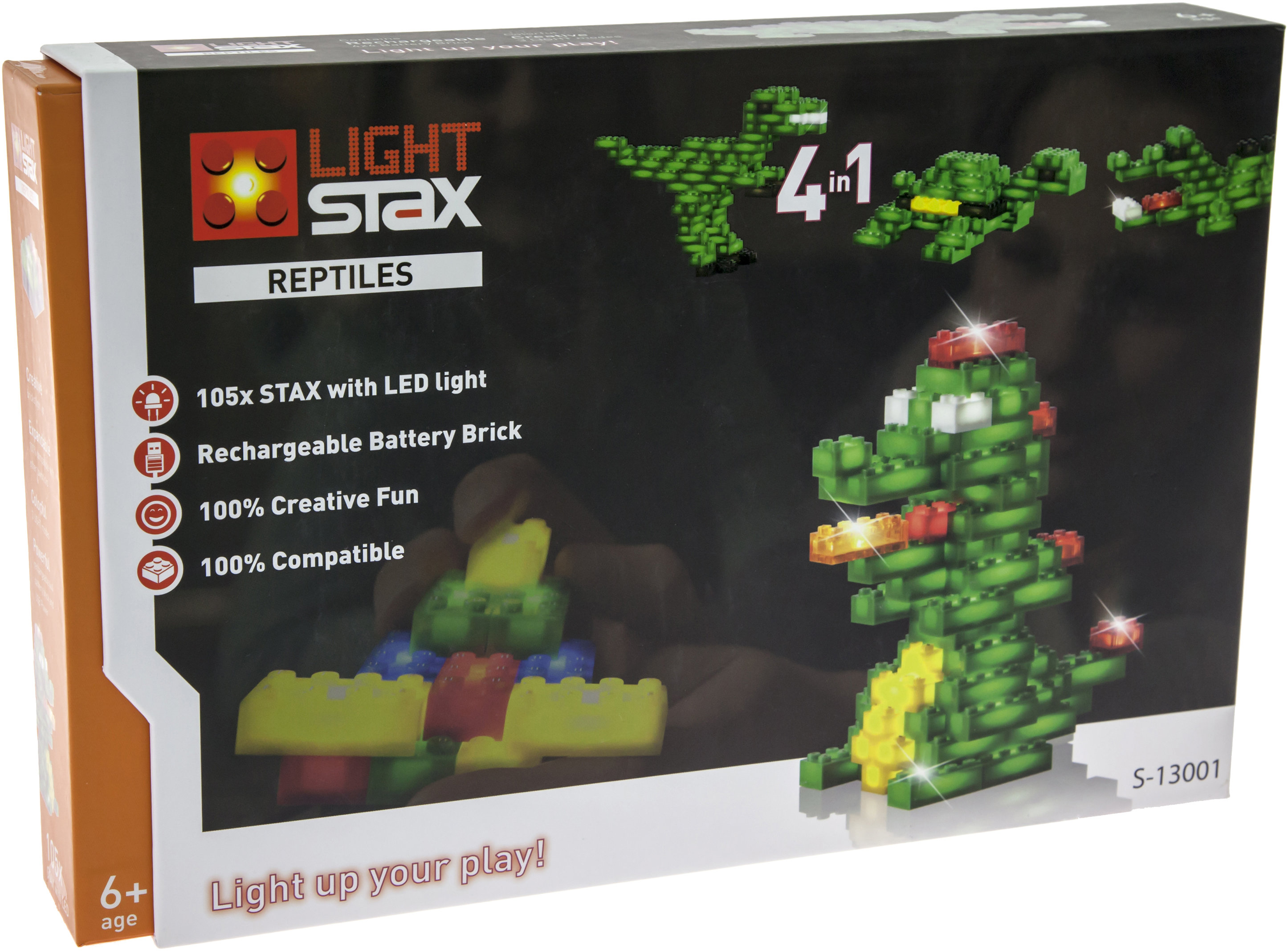 

Конструктор Light Stax Reptiles с Led подсветкой (LS-S13001)