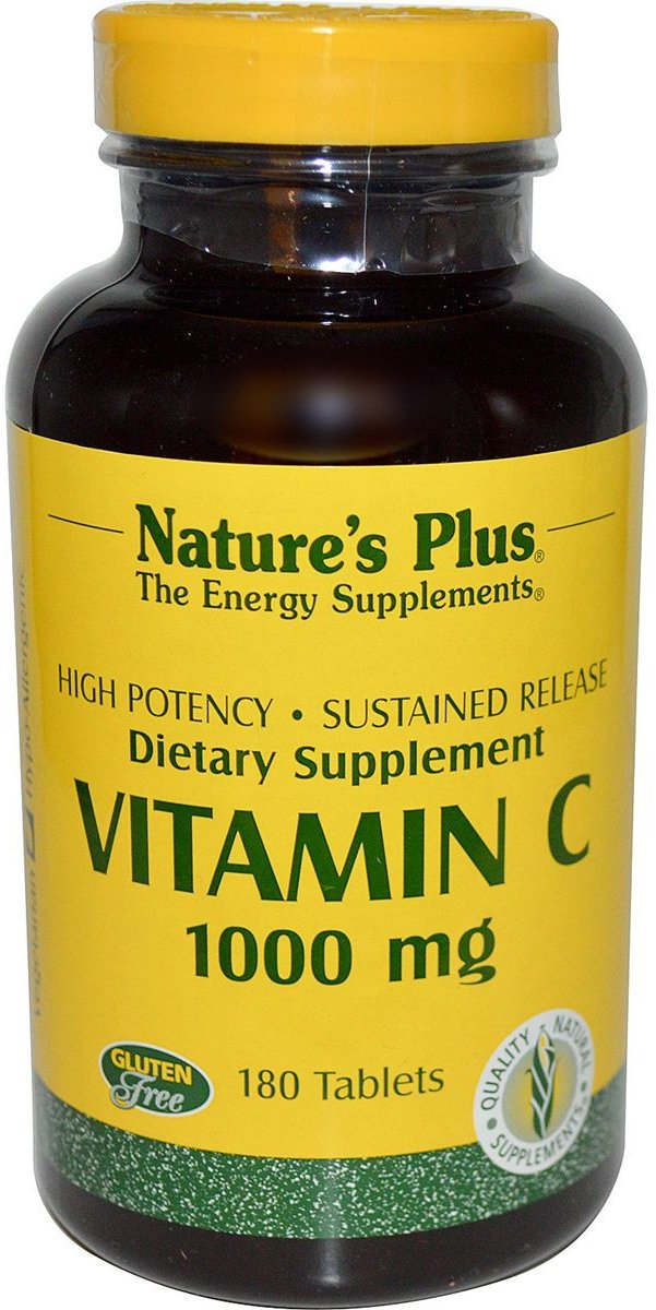 

Natures Plus Vitamin C, 1000 mg, 180 Tablets (NTP2310)