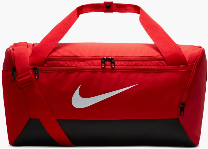 Акція на Сумка Nike Nk Brsla S Duff - 9.5 41L черно-красная Уни 51x28х28 см (DM3976-657) від Stylus