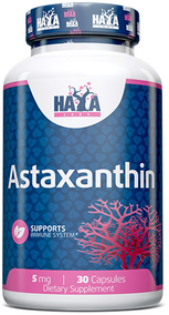 Акція на Haya Labs Astaxanthin 5 mg Астаксантин 30 капсул від Stylus