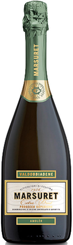 Акція на Игристое вино Marsuret Amoler Valdobbiadene Prosecco Superiore Docg Extra Brut белое 0.75 л (WHS8052439180589) від Stylus