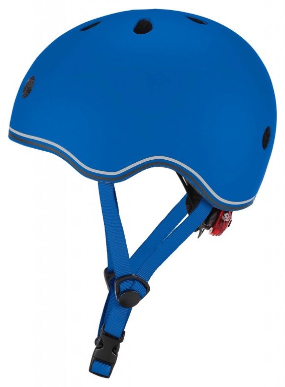 Акция на Шлем защитный детский Globber Evo LIGHTS, пастельный синий, с фонариком, 45-51см (XXS/XS) от Stylus