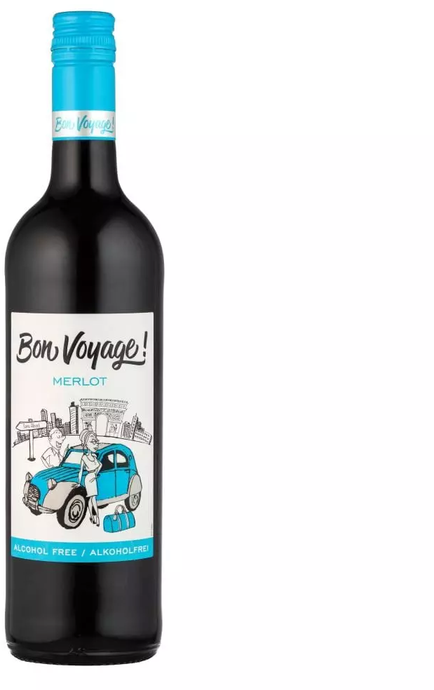 Акція на Вино Bon Voyage Merlot Alcohol Free красное полусухое безалкогольное 0.75 (VTS1313840) від Stylus