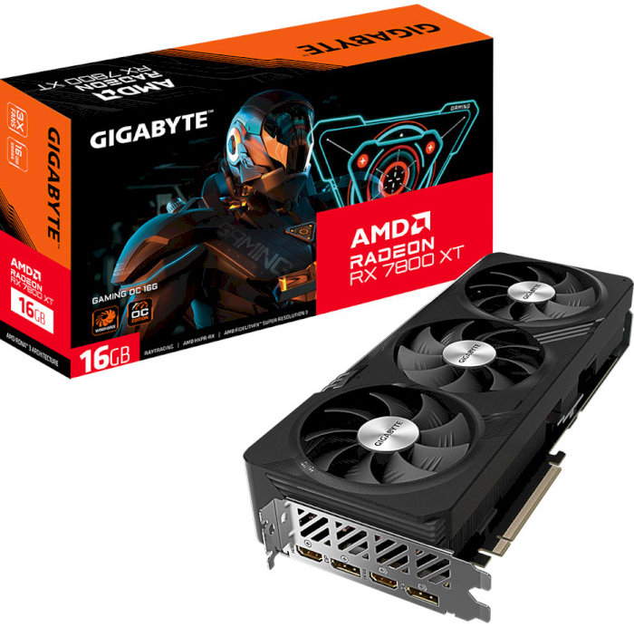 Акція на Gigabyte Radeon Rx 7800 Xt Gaming Oc 16G (GV-R78XTGAMING OC-16GD) від Stylus