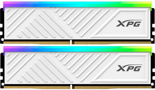 Акція на Adata 64 Gb (2x32GB) DDR4 3600 MHz Xpg Spectrix D35G Rgb White (AX4U360032G18I-DTWHD35G) від Stylus