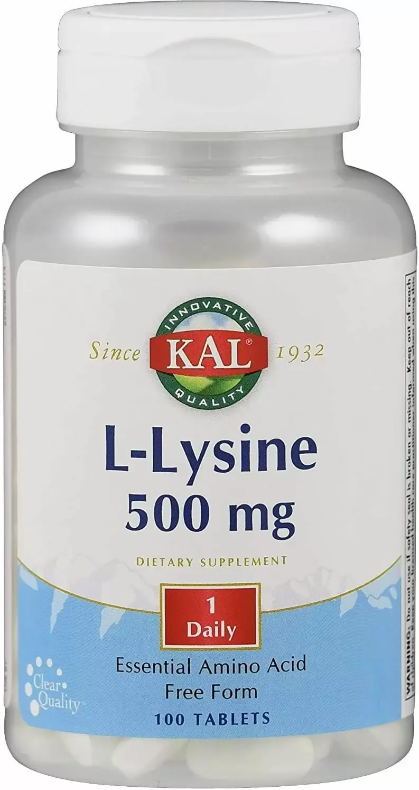 

Kal L-Lysine 500 mg Лизин 100 таблеток