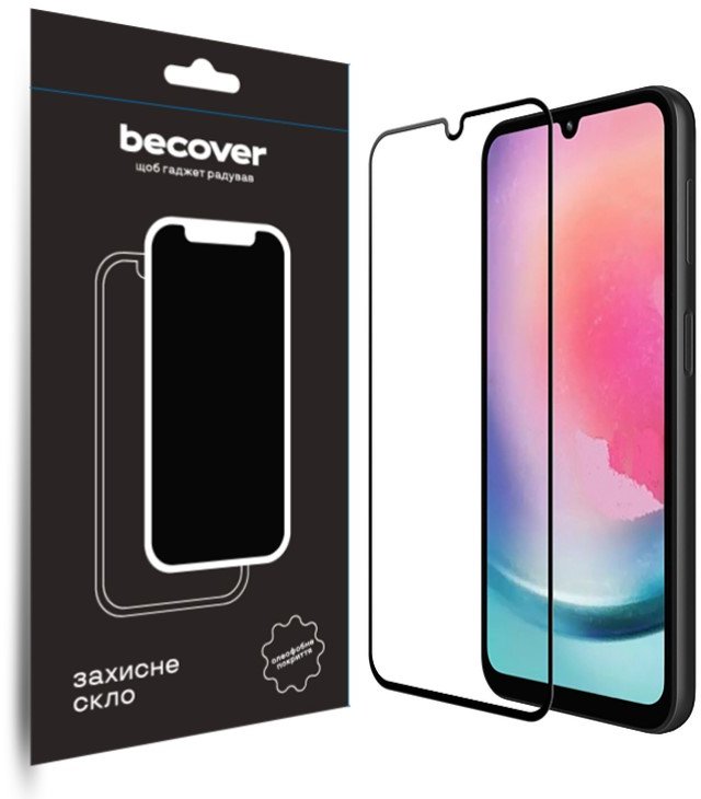 

BeCover Tempered Glass Black for Samsung A245 Galaxy A24 4G/M346 Galaxy M34 5G (709083)