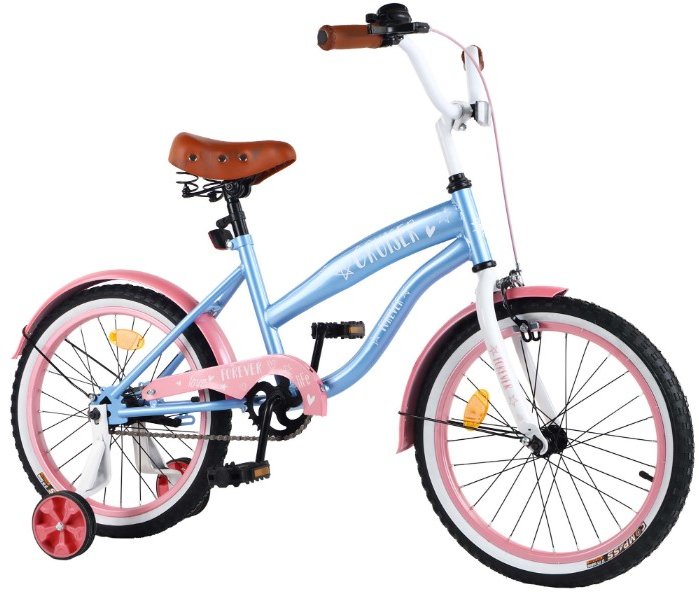 Акція на Велосипед Tilly Cruiser 18' T-21837 blue+pink від Stylus