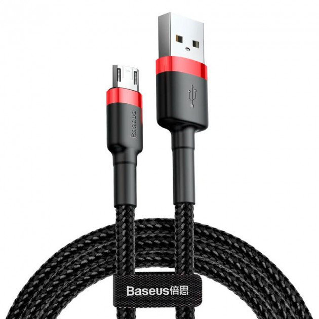 Акція на Baseus Usb Cable to microUSB Cafule 1m Black/Red (CAMKLF-B91) від Stylus