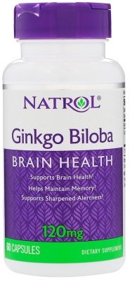 Акція на Natrol Ginkgo Biloba 120 mg 60 Caps Гинкго Билоба від Stylus