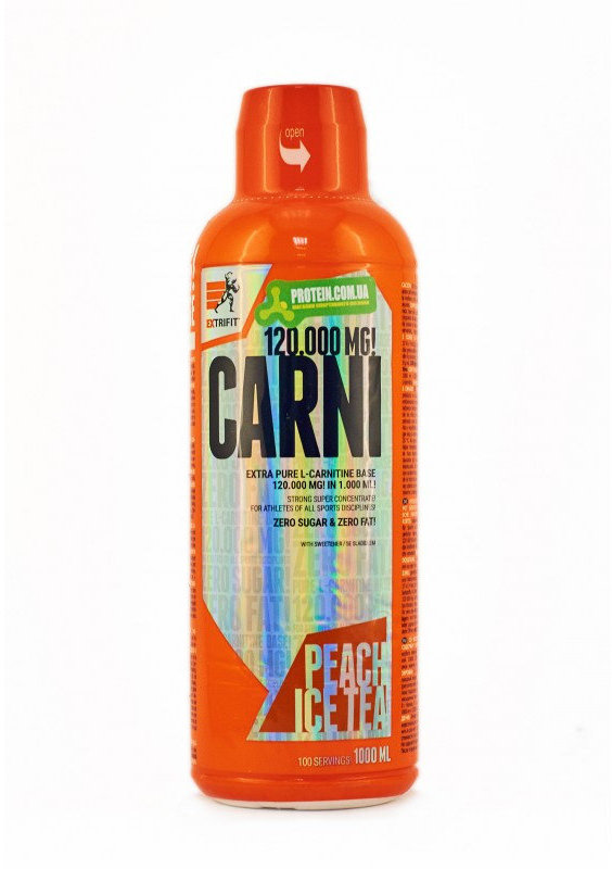 

Extrifit Carni Liquid 120000 1000 ml /100 servings/ Peach Ice Tea