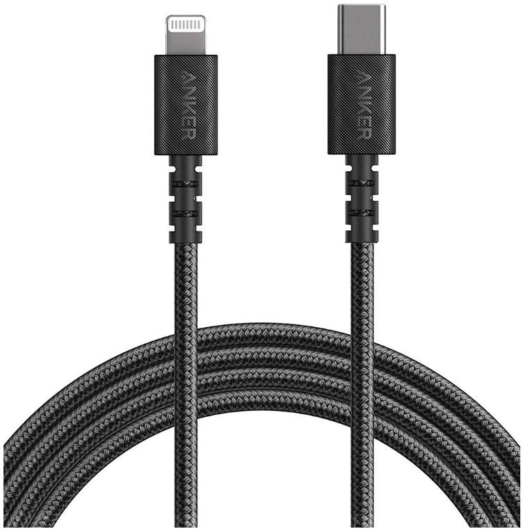 

Anker Cable USB-C для Lightning Powerline Select+ 1.8м Black (A8618H11)