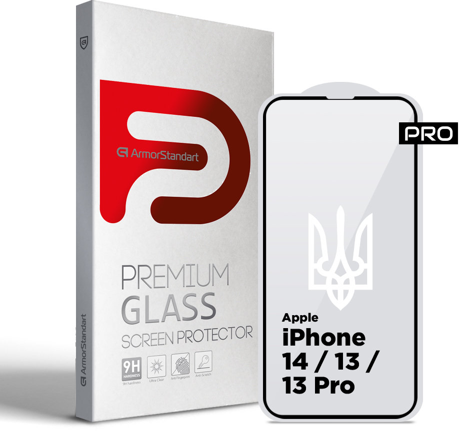 

ArmorStandart Tempered Glass Pro 3D Le Black для iPhone 14/13/13 Pro (ARM65654)