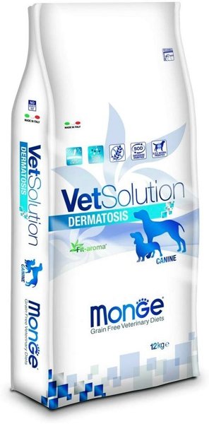 Акція на Сухой корм для собак Monge VetSolution Dermatosis canine при заболеваниях кожи 12 кг (8009470081016) від Stylus