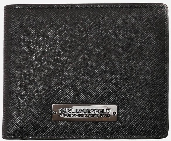 Акція на Чоловічий портмоне Karl Lagerfeld K/RSG Klassic Bifold Wallet чорний (226M3228-999) від Y.UA
