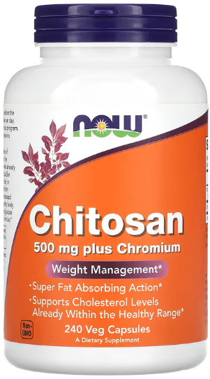 Акція на Now Foods Chitosan 500 mg plus Chromium 240 caps від Stylus