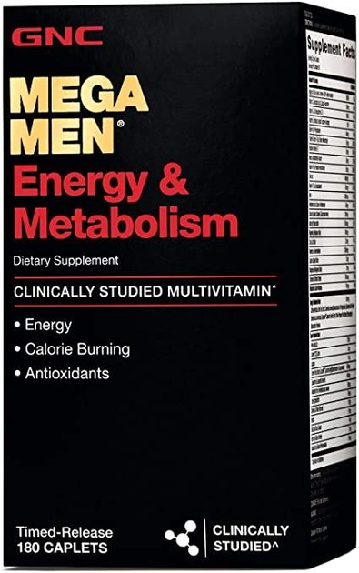 

Gnc Mega Men Energy & Metabolism 180 caps / 90 servings