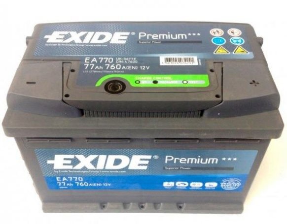 Акція на Автомобильный аккумулятор Exide 6СТ-77 АзЕ Premium EA770 від Stylus